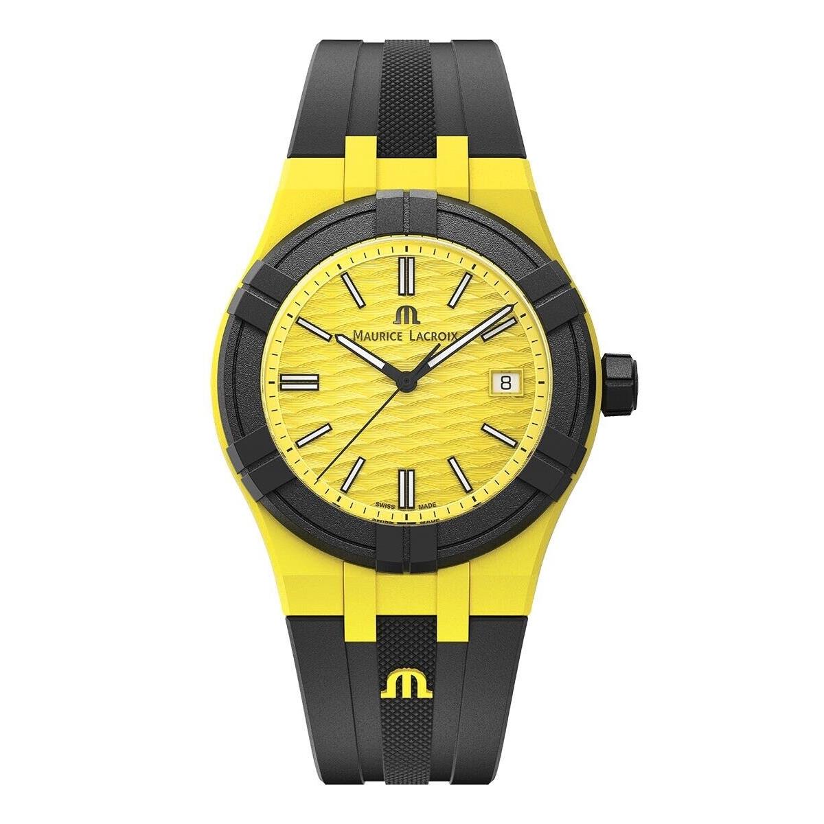 Maurice Lacroix Aikon Tide AI2008-60060-300-0 Mens Watch in Yellow Dial Unisex