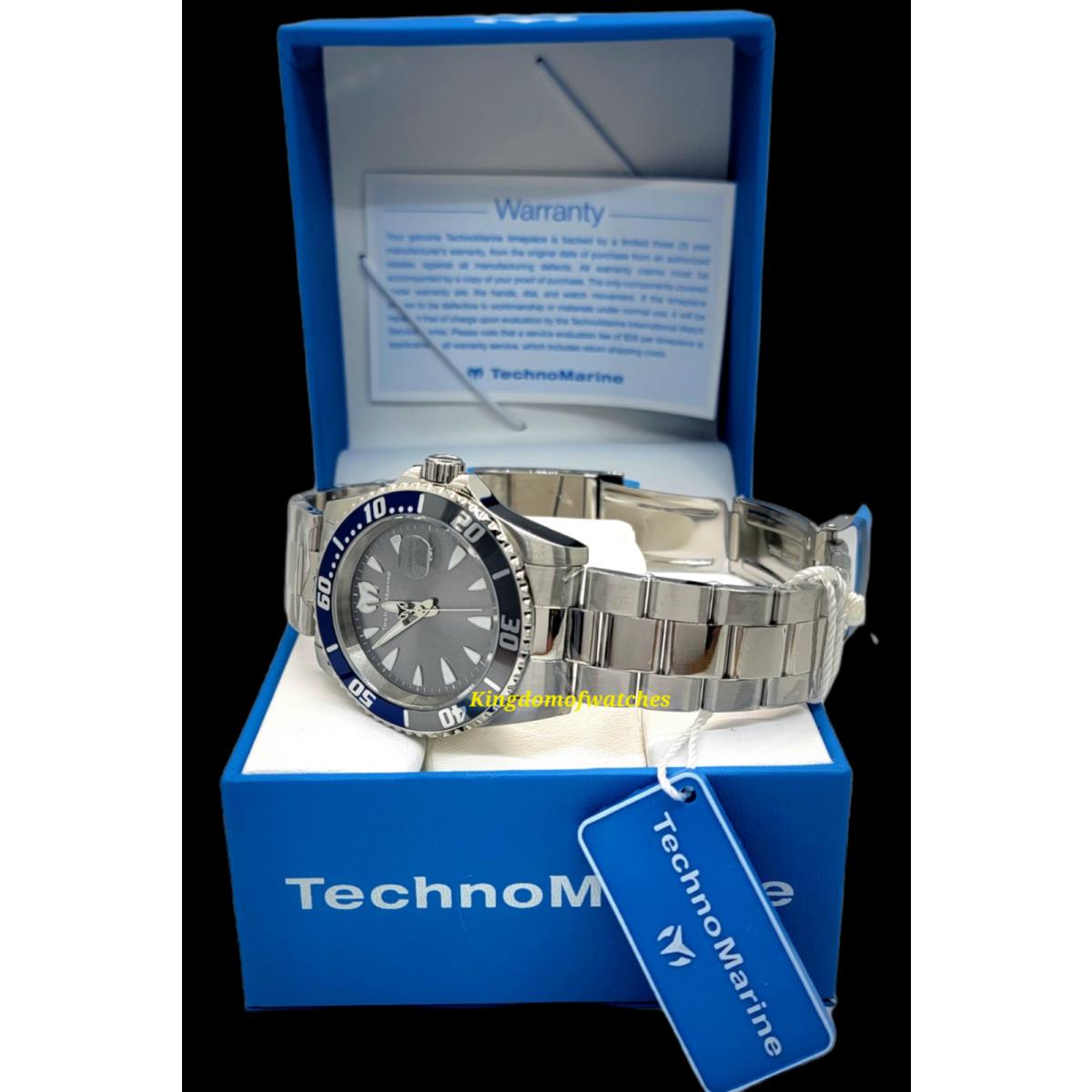 Technomarine Men TM-220118 Sea Manta 42MM Case Stainless Steel 200M WR Watch