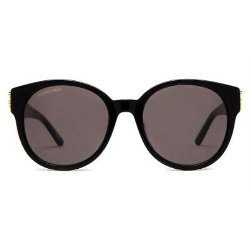 Balenciaga BB0134SA Sunglasses Women Black Round 55mm