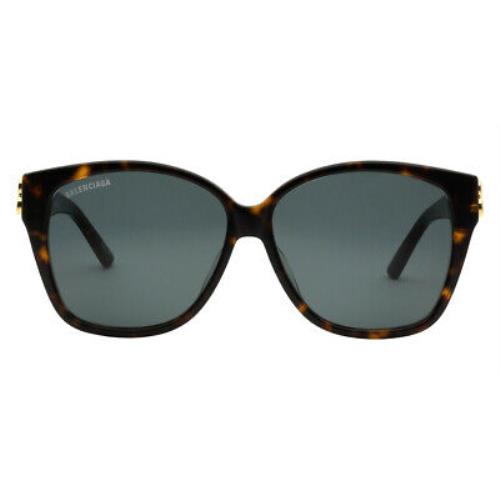 Balenciaga BB0135SA Women Sunglasses Havana Geometric 59mm