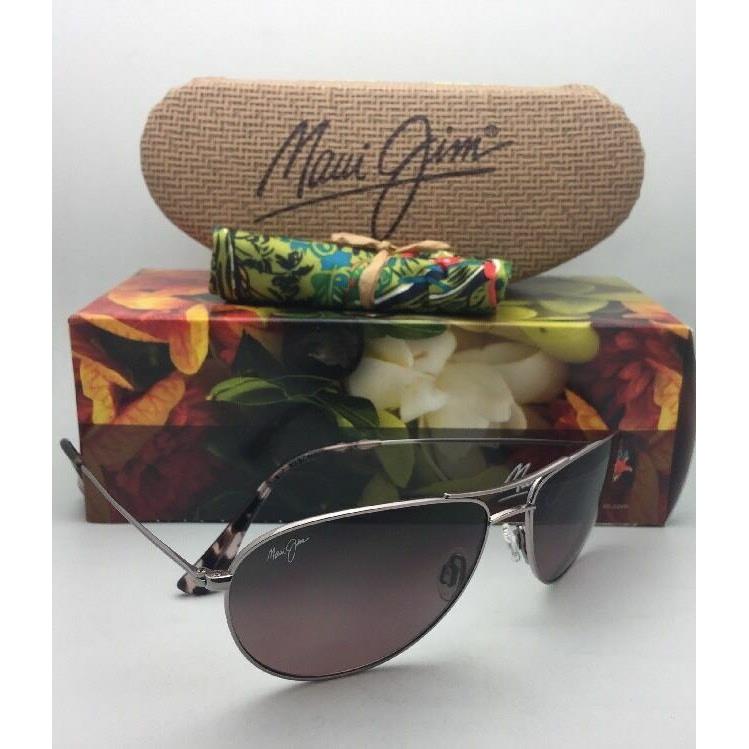 Polarized Maui Jim Sunglasses Sea House MJ 772-16R Rose Gold Aviator W/maui Rose