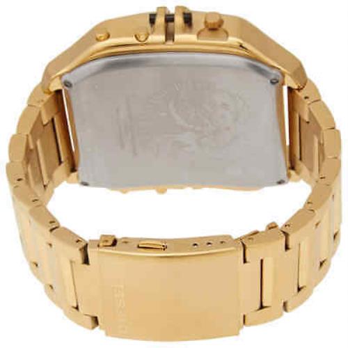 Diesel watch Clasher - Black Analog / Digital (Three Time Zone) Dial, Gold-tone Band 1