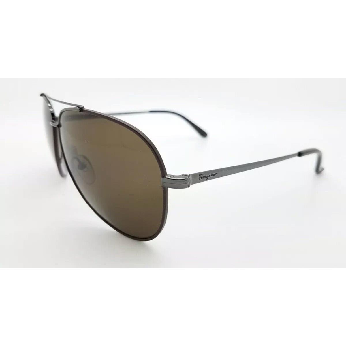 Salvatore Ferragamo Aviator Sunglasses Brown Gradient SF131 067 60mm Aviator