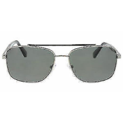 Ermenegildo Zegna sunglasses  - Silver / Black Frame, Grey Lens