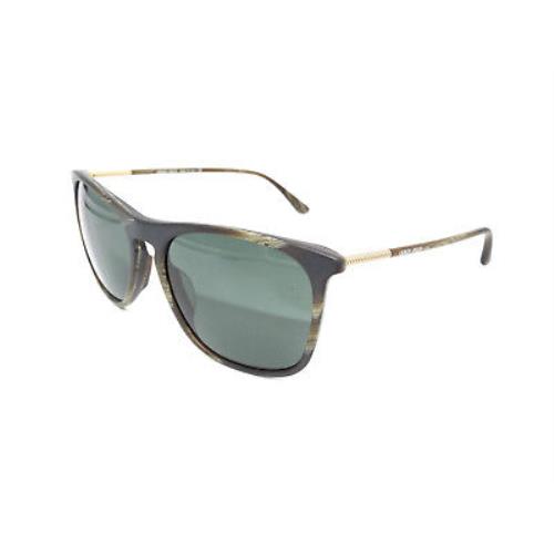 Giorgio Armani Striped Grey Horn Sunglasses AR8076F - 549671