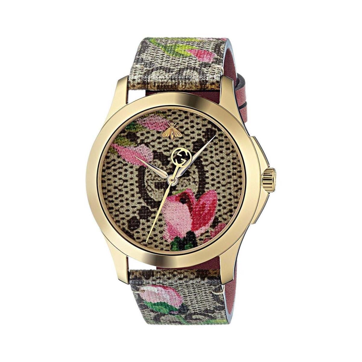 Gucci YA1264038 G-timeless 38MM Women`s Multicolored Canvas Watch