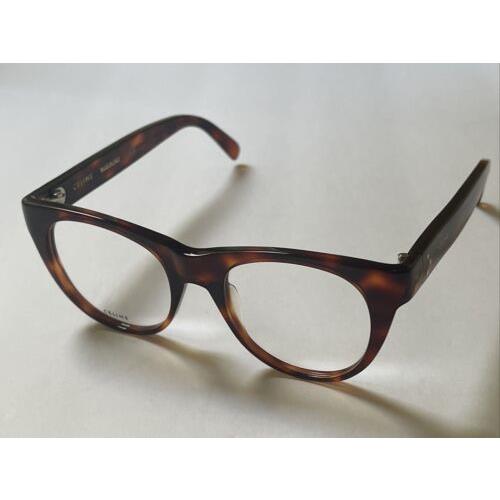 Celine CL 50019I 054 Tortoise Frame Eyeglasses CL50019I 49-19-145 W/pouch