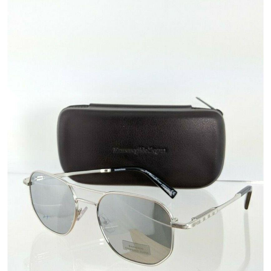 Ermenegildo Zegna Sunglasses EZ 0093 18C 52mm Silver Frame