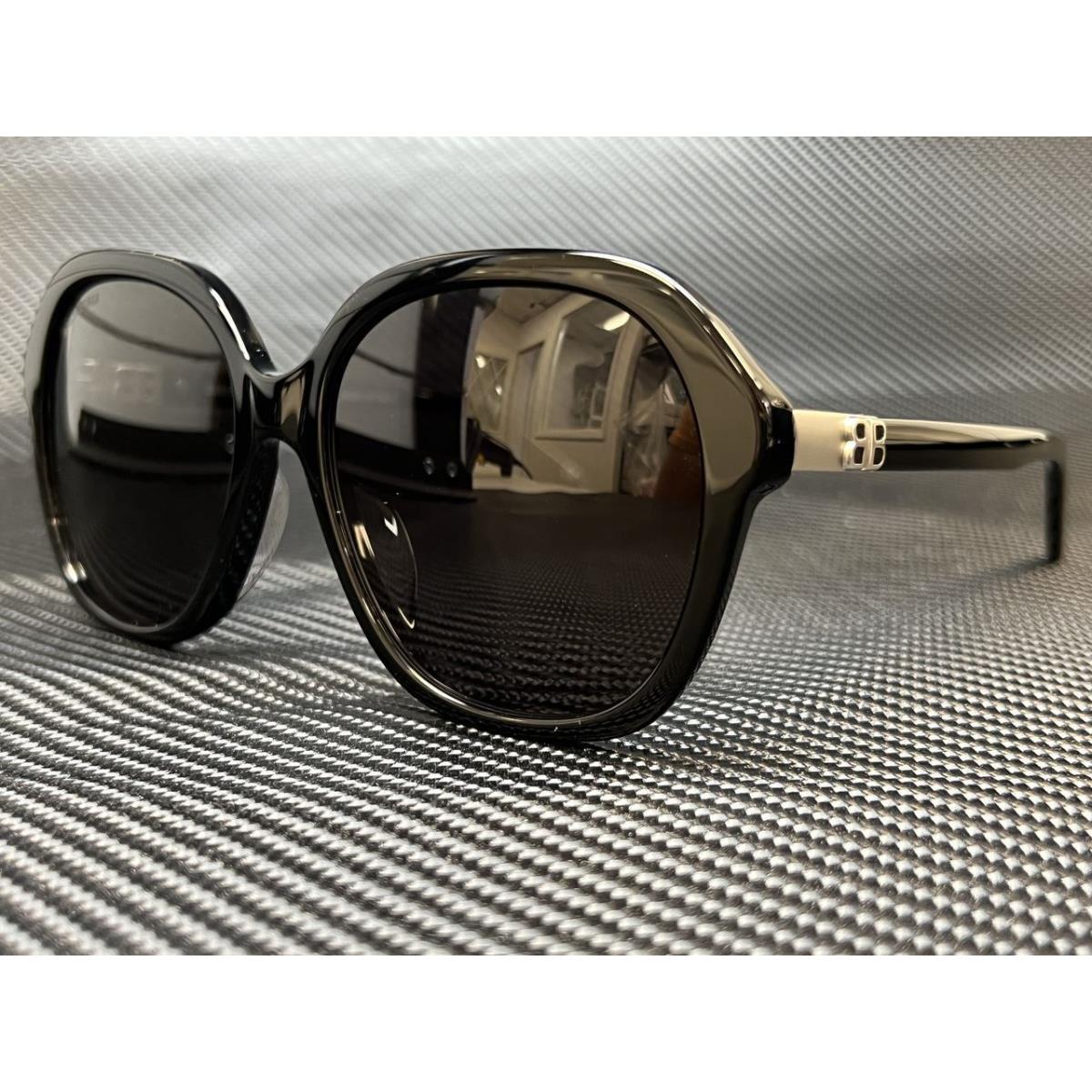 Balenciaga BB0184SA 001 Black Square Women`s 57 mm Sunglasses