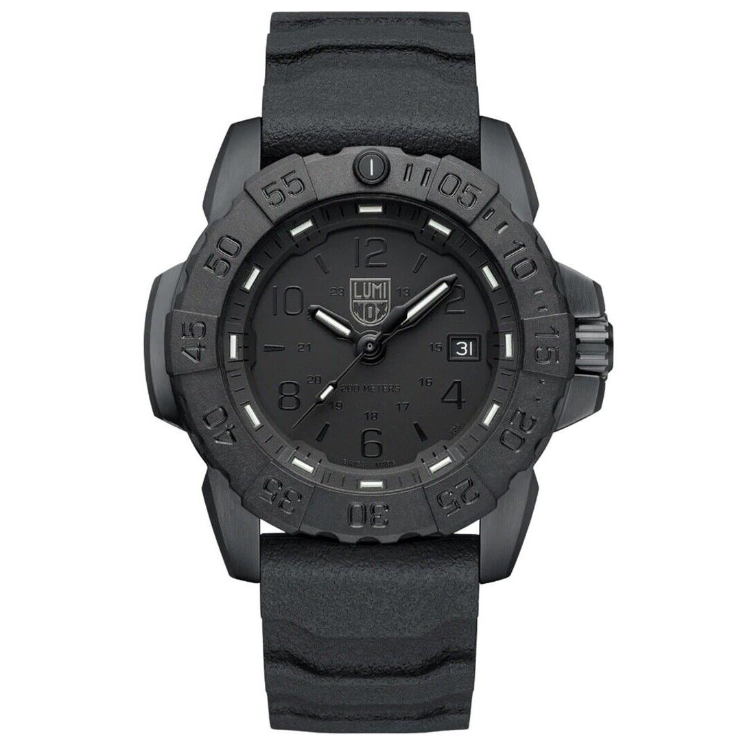 Luminox Navy Seal XS.3251.BO.CB 45mm Blackout Steel Rubber Pvd Quartz Mens Watch