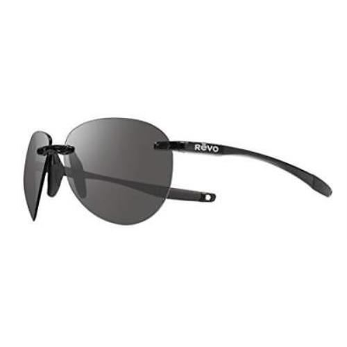 Revo Men`s Descend A Black Graphite Polarized Aviator Sunglasses