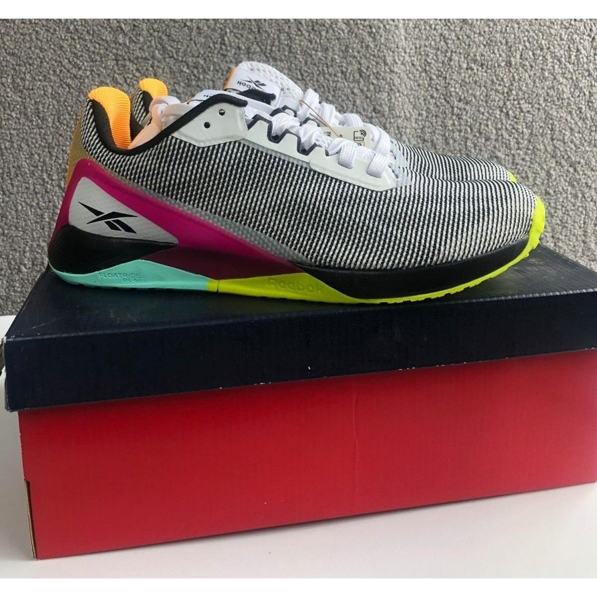 Reebok Shoes Nano X1 Grit Womens 10 Colorful Running Gym Sneakers Trainers