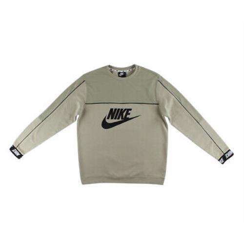 Nike Sportswear Taped Cuff Fleece Crewneck Mens Active Sweaters