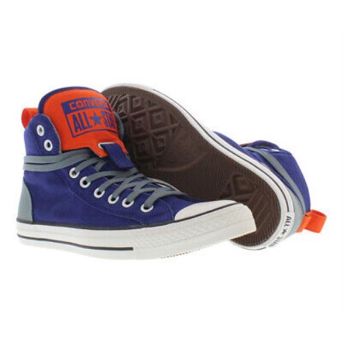 blue and orange chuck taylors