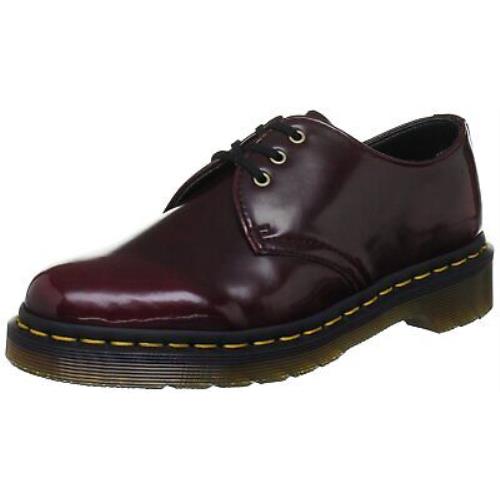 Dr. Martens Women`s Shoes R14046601 Leather Closed Toe Cherry Red Size 12.0