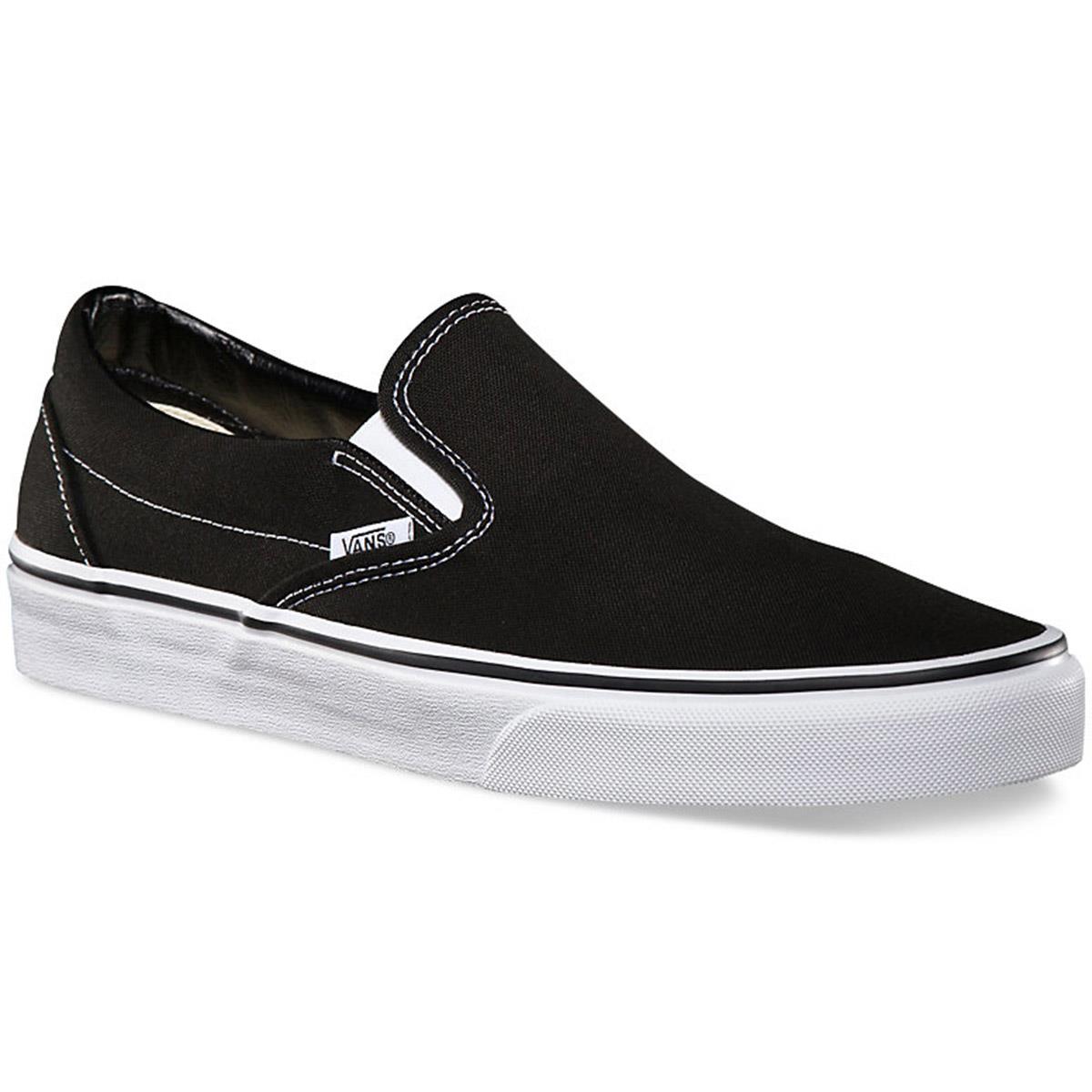 Vans Unisex Classic Slip-on Shoes BLACK
