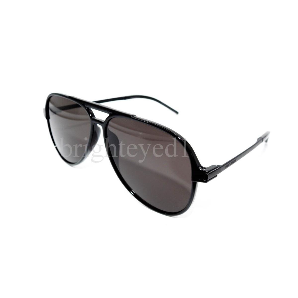 Yves Saint Laurent Black Pilot Sunglasses SL 228-002