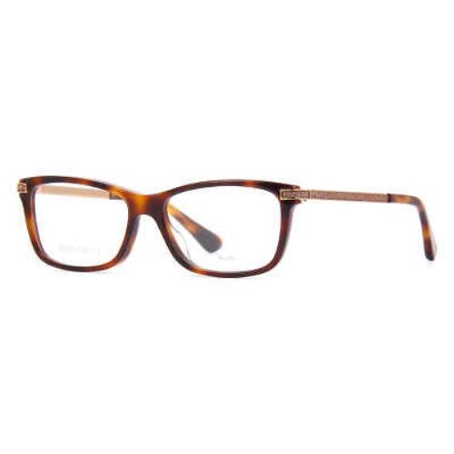 Jimmy Choo JC 268G 086 Eyeglasses Havana Frame 52mm