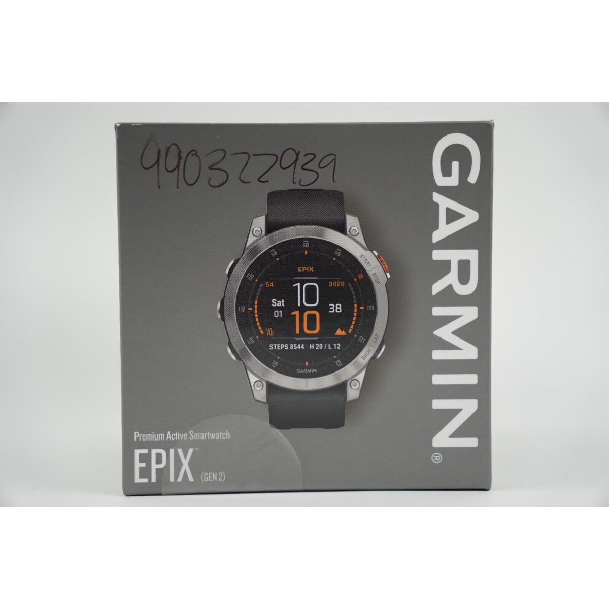 Garmin Epix Gen 2 Standard Edition 47 mm Slate Steel with Graphite Band