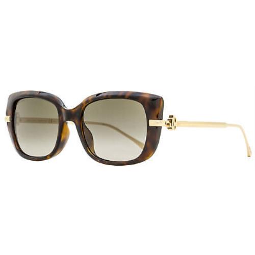 Jimmy Choo Rectangular Sunglasses Orla/g/s 086HA Havana/gold 54mm