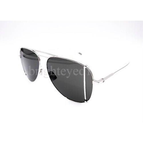 Yves Saint Laurent Silver Aviator Sunglasses SL 193 T CUT-001