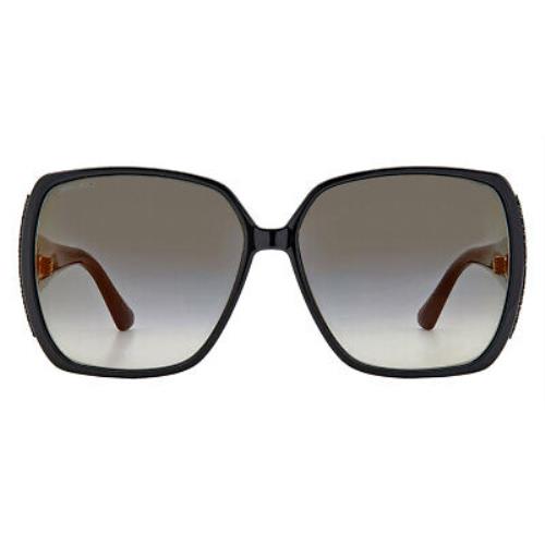 Jimmy Choo Cloe/s Sunglasses Women Black Square 62mm