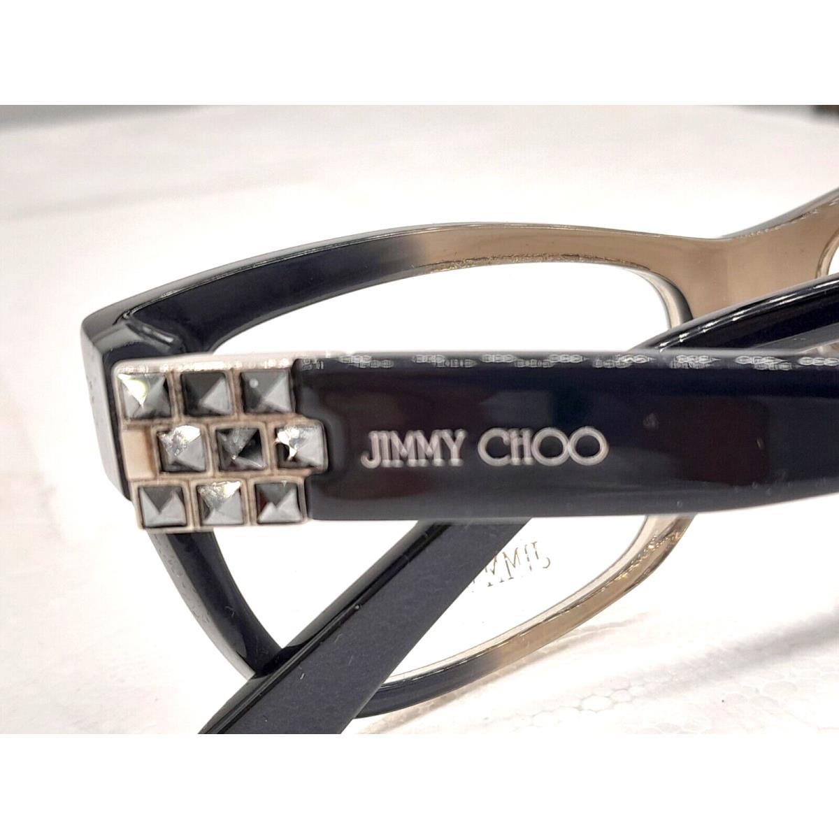 Jimmy Choo 66 Yzh 135mm Eyeglass Frames Other Made in Italy Dark Gray