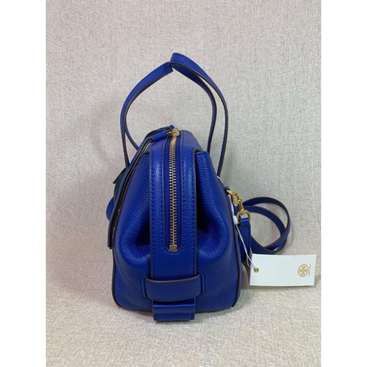 Tory Burch Nautical Blue Small Perry Satchel | 192485275490 - Tory Burch  bag Perry - Blue Exterior | Fash Direct