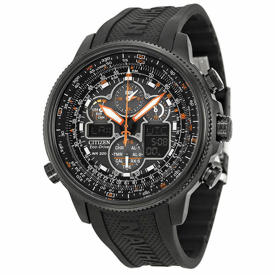 Citizen JY8035-04E Eco Drive Promaster Navihawk Atomic World Time Men`s Watch