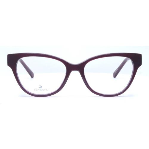 Swarovski SK5392 081 Shiny Violet Cat Eye Womens Full Rim Eyeglasses 51-16-140