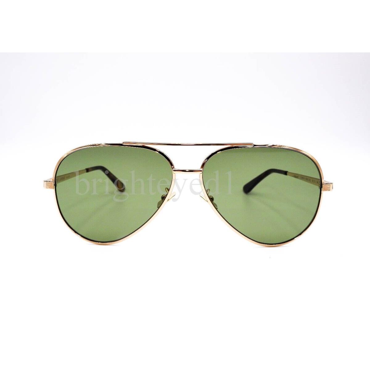 Yves Saint Laurent Gold Aviator Sunglasses Classic 11 Zero - 002