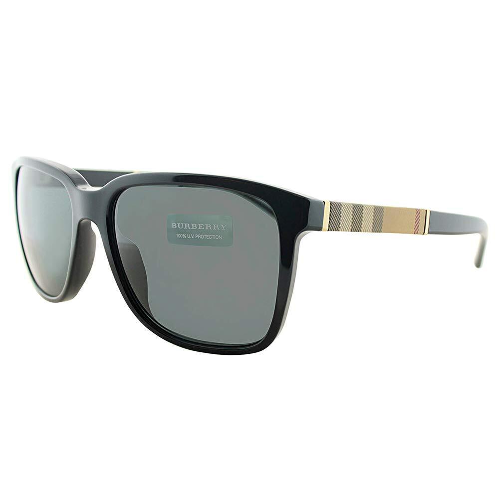 Burberry Men`s Sunglasses BE4181 300187 58mm Black / Grey Lens