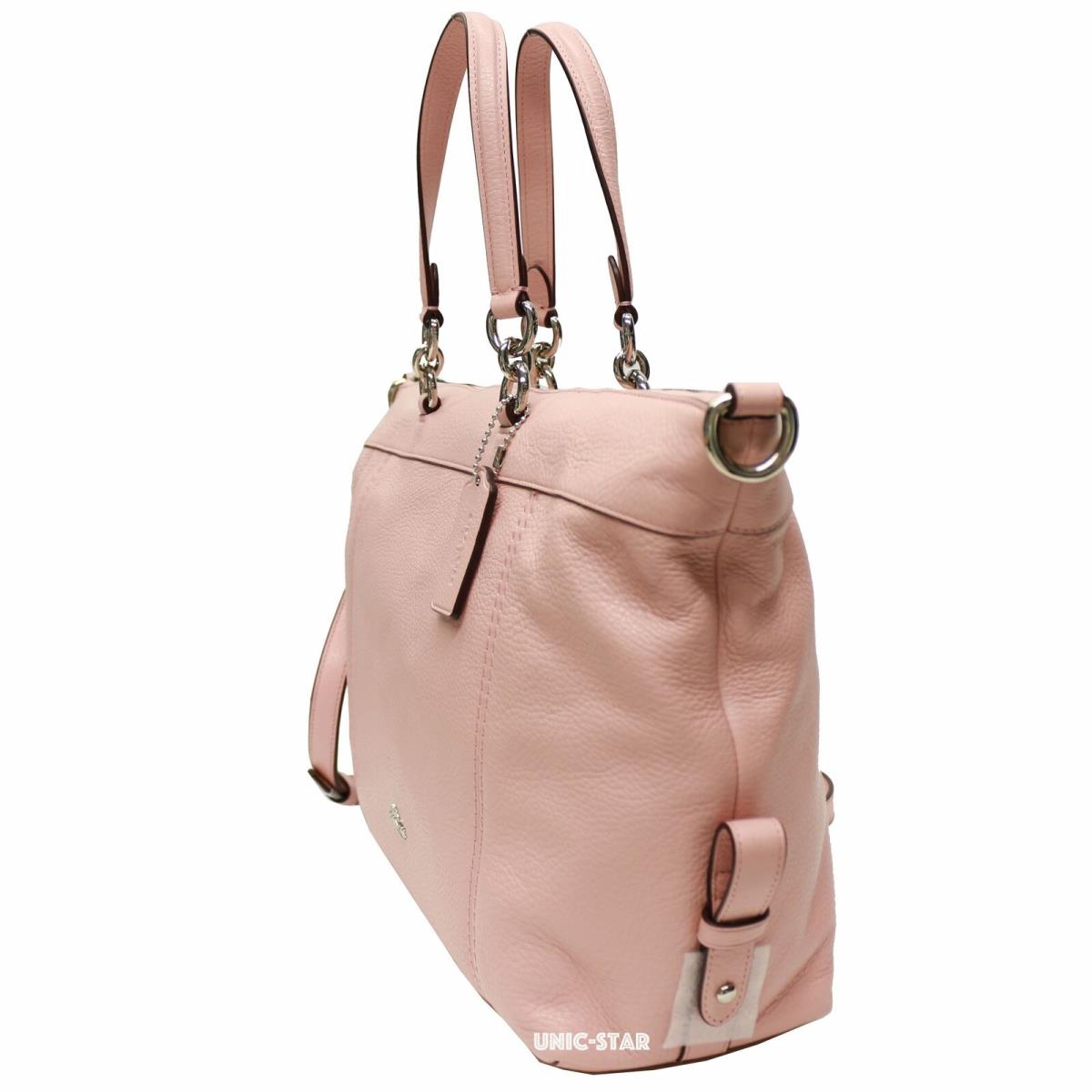 Coach F59325 Pebble Leather Lenox Satchel- Blush 2