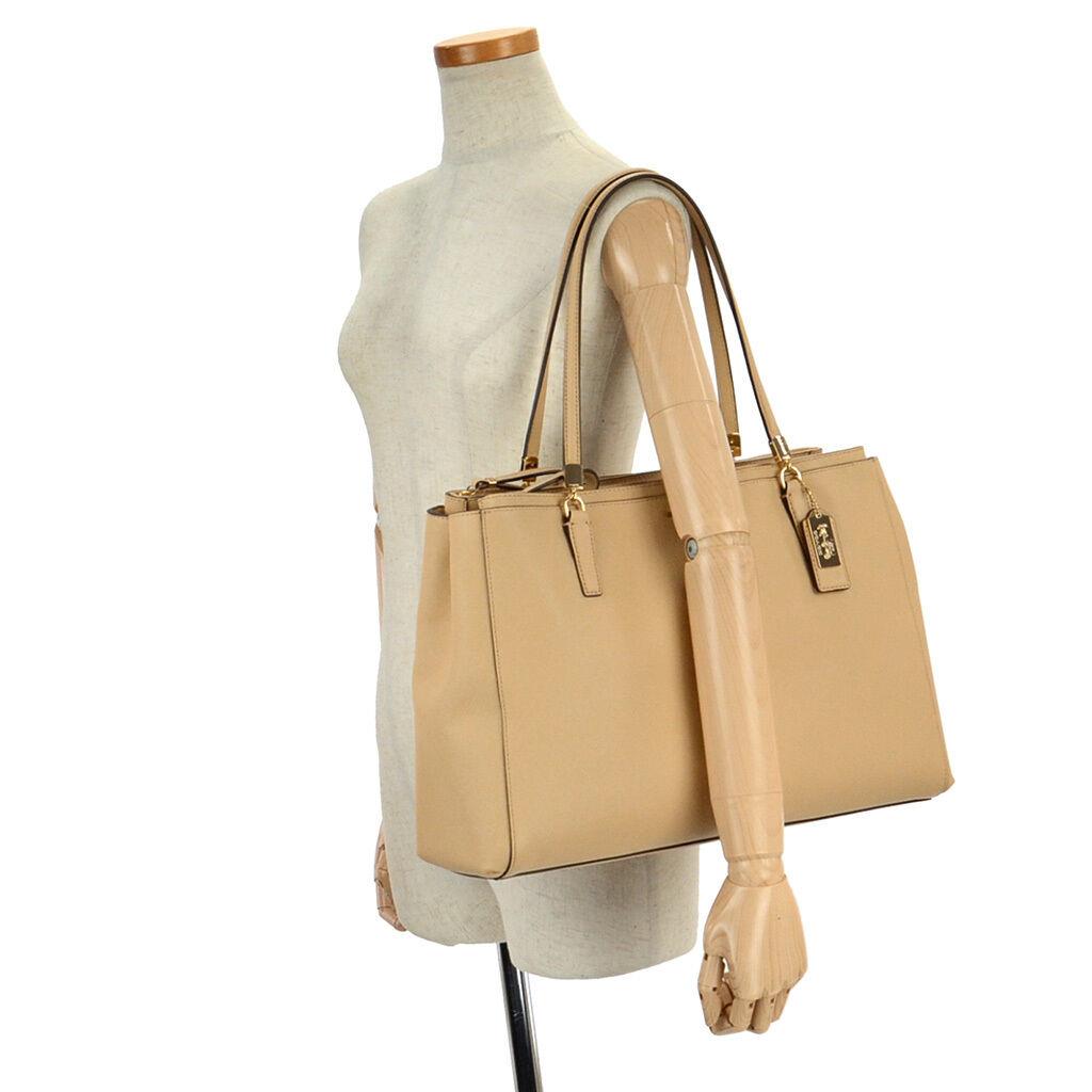 Coach Madison Saffiano Large Christie Carryall Coach 29430 Tan