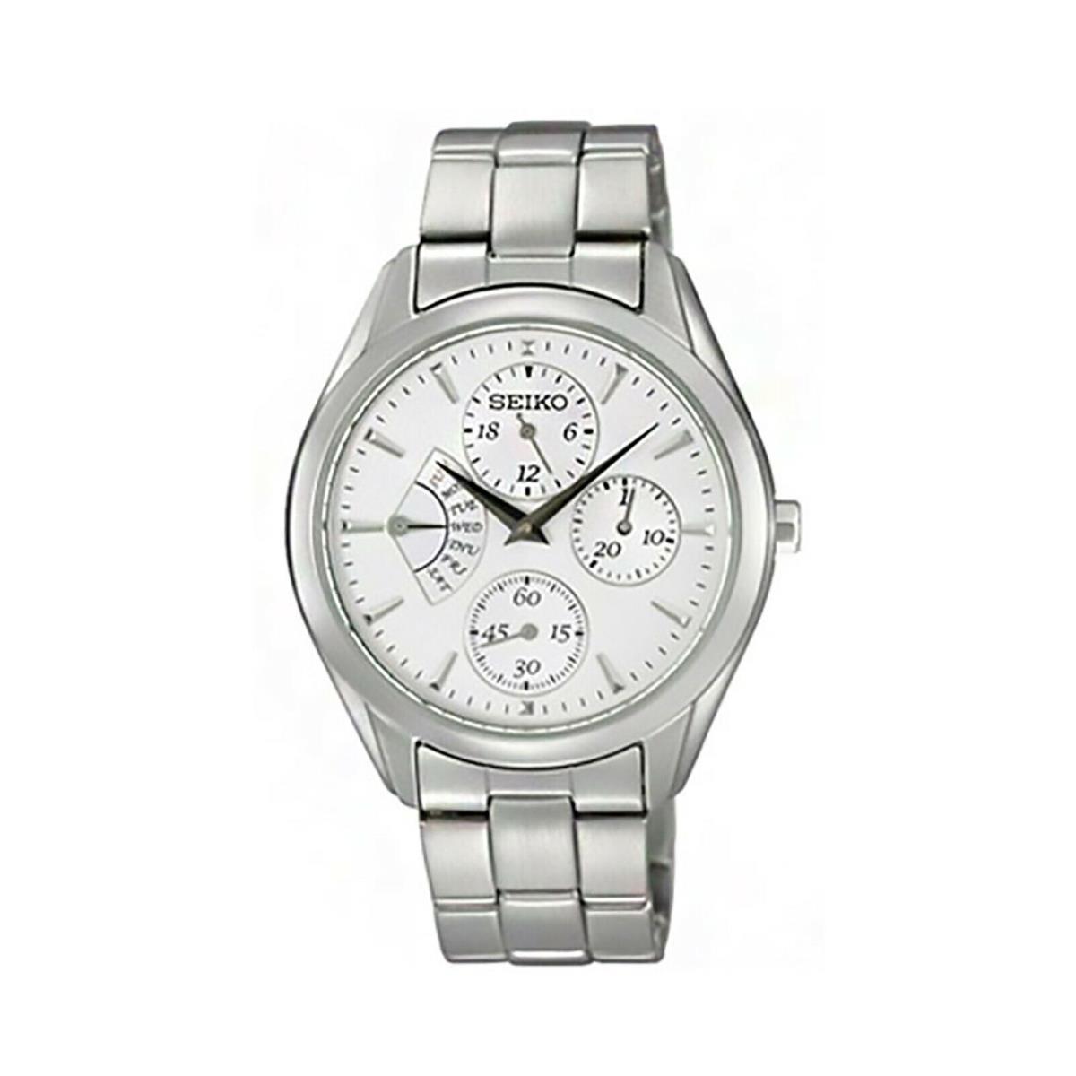 Seiko Lady Silver Chronograph Quartz 6G34 Analog Watch SRL045 SRL045P1