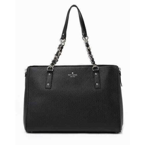 New Kate Spade Andee Cobble Hill Satchel Pebble Leather Black