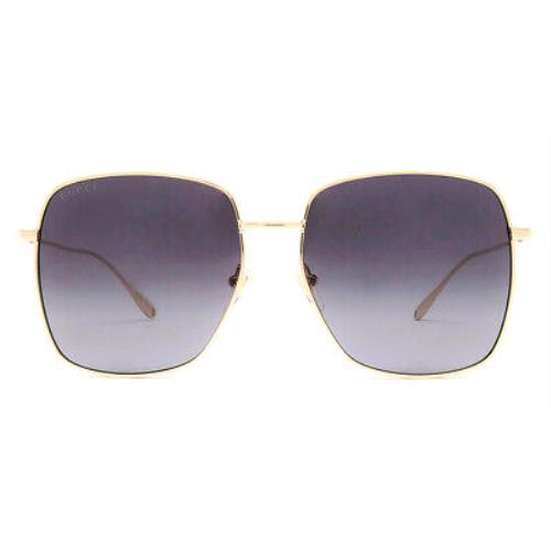 Gucci GG1031S Sunglasses Women Gold Square 59mm