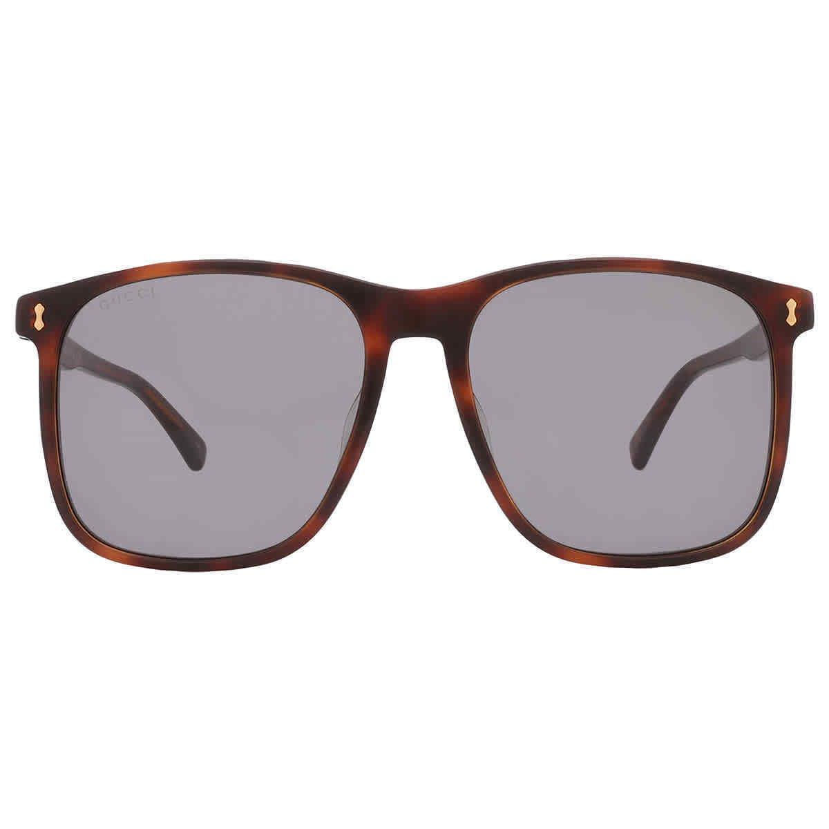 Gucci Grey Square Men`s Sunglasses GG1041S 002 57 GG1041S 002 57