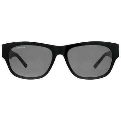 Balenciaga Grey Oval Men`s Sunglasses BB0164S 001 57 BB0164S 001 57