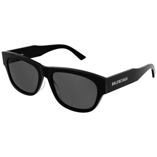 Balenciaga BB0164S Sunglasses Men Black Rectangle 57mm