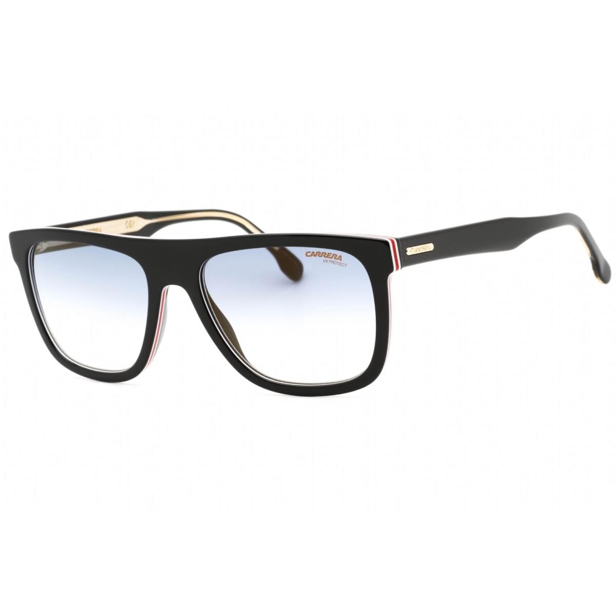 Carrera Men`s Sunglasses Striped Black Plastic Square Full Rim 267/S 0M4P 1V