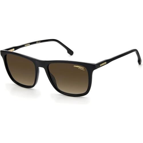 Carrera 261/S 807/HA Black/brown Gradient Rectangle Men`s Sunglasses 53MM