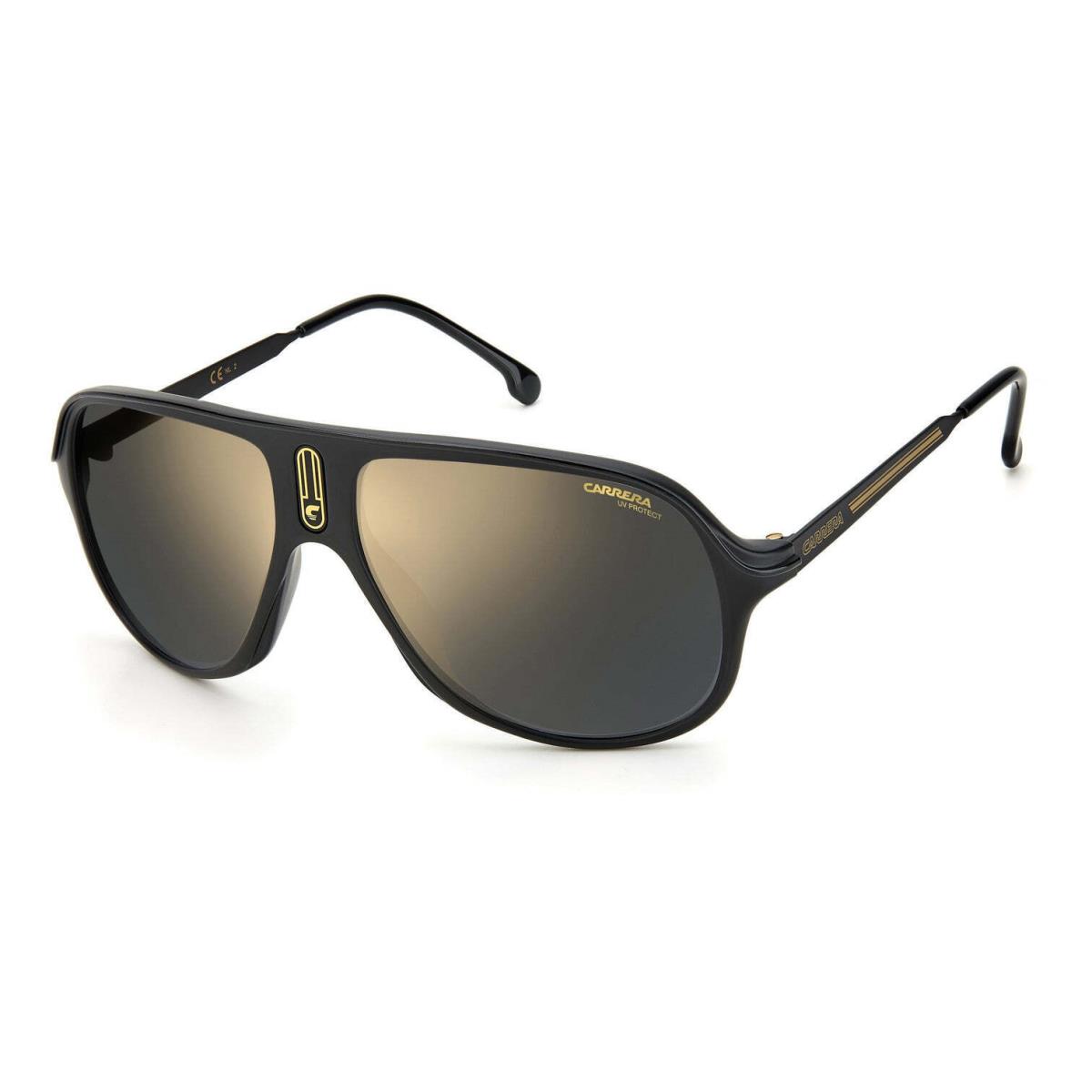 Carrera Men`s Aviator 62mm Mirrored Sunglasses Matte Black