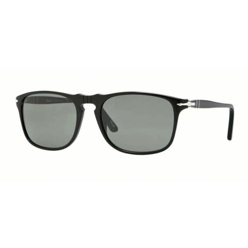 Persol Sunglasses PO3059S 95/31 Black Frame Green Lens 54MM ST