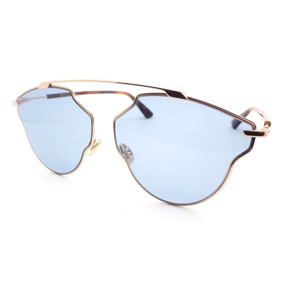 Christian Dior So Real Pop Ddbku Gold Copper Blue Sunglasses