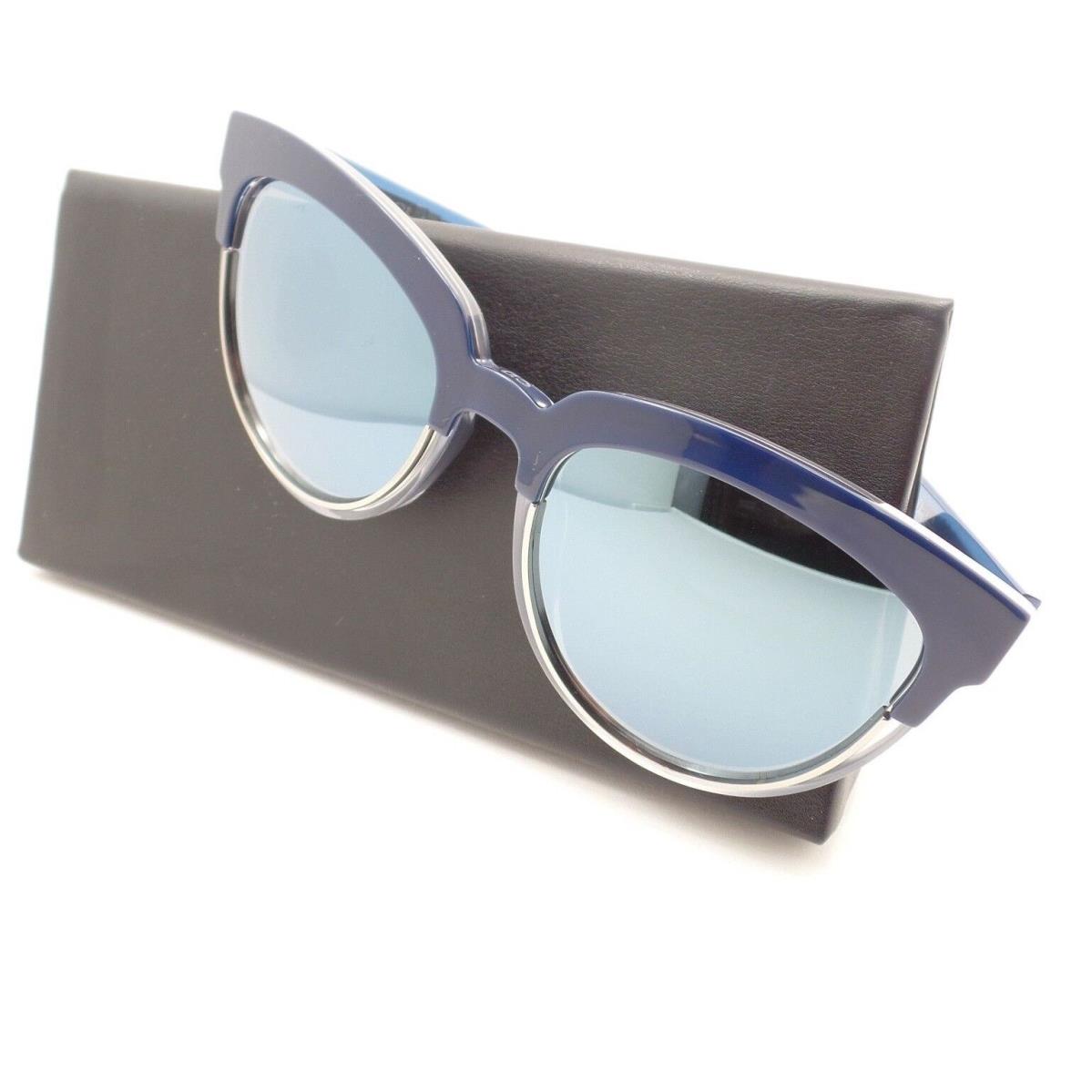 Christian Dior Sight 1 RENT7 Blue Crystal Blue Mirror Sunglasses