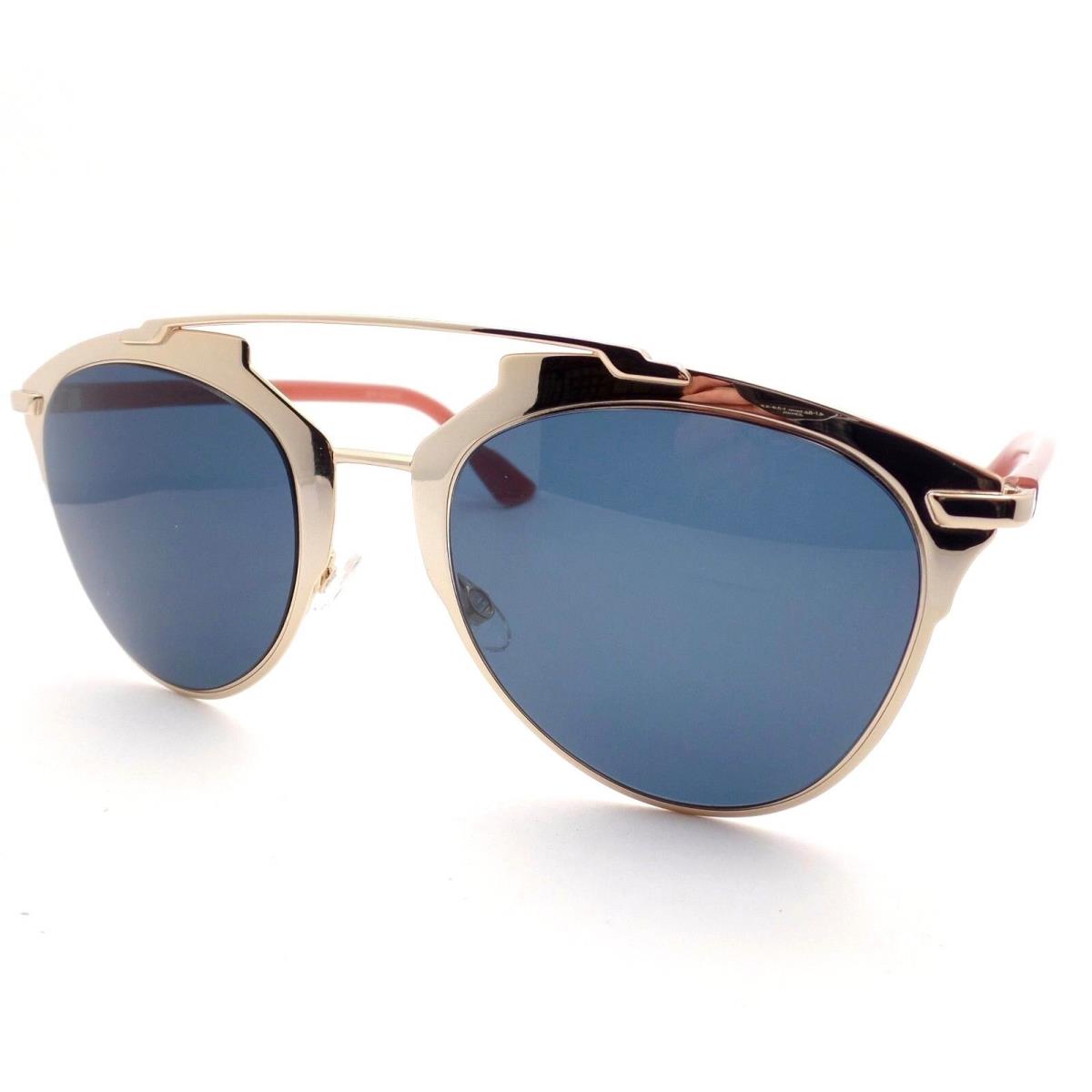 Christian Dior Reflected Tuz KU Rose Gold Blue Tuzku Sunglasses - Blue Avio Frame, Blue Lens