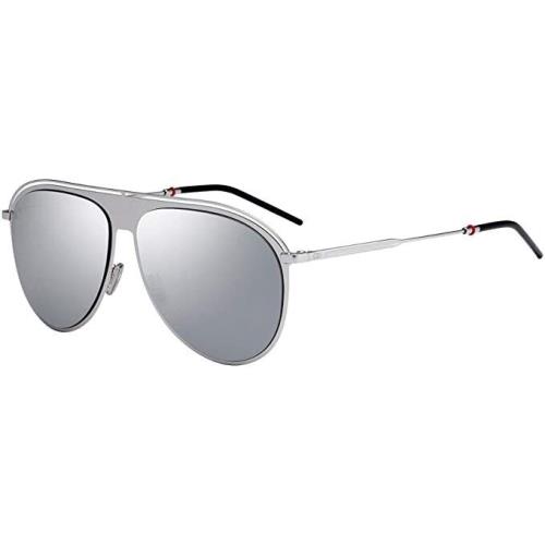 Dior Homme 0217S 0217 010DC Sunglasses Silver Frame Grey Mirrored Lens