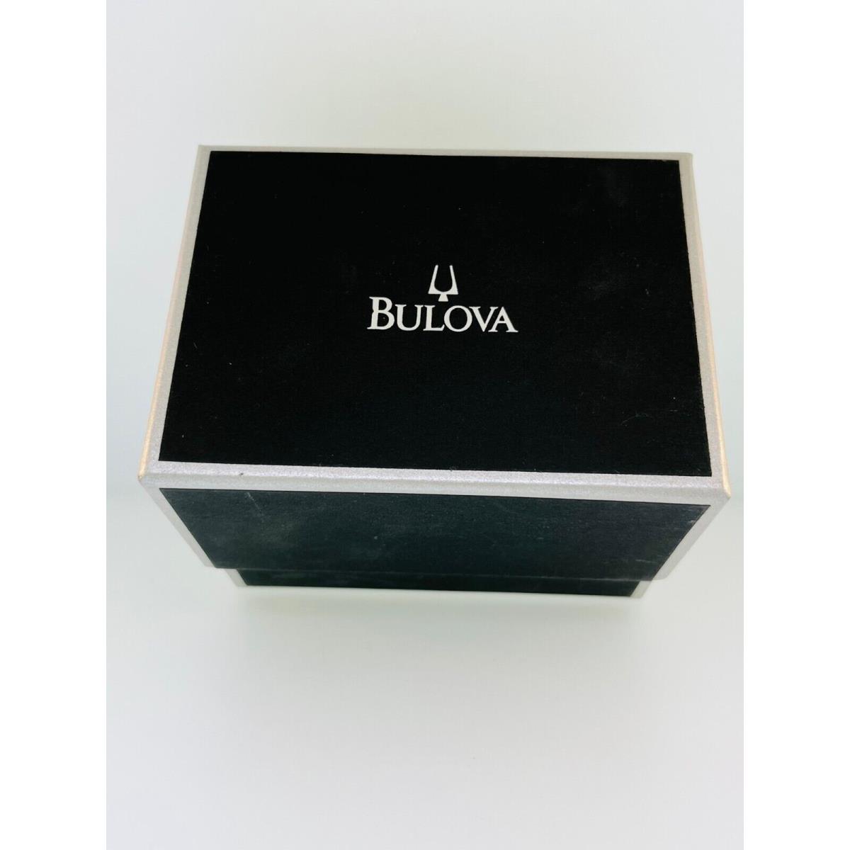 Ladies Bulova Stainless Steel White Ceramic Watch with Diamonds