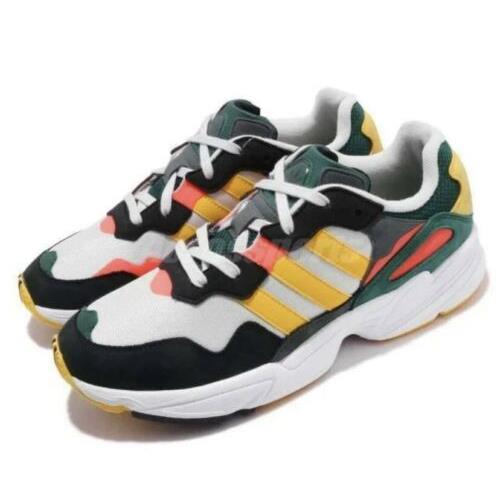 DB2605 Adidas Yung 96 Green Gold White Red Multicolor Running Shoes Sz 8.5 Mens